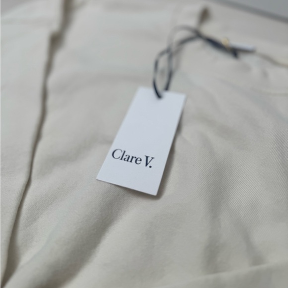 Clare V. Fringe Cream Sweatshirt - Picture 3 of 7